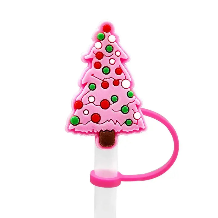 New Funny Christmas Straw Cover Cap For Stanley Cup Topper Compatible With 30&40 Oz Tumbler With Handle Straw Tip Covers 6-8mm