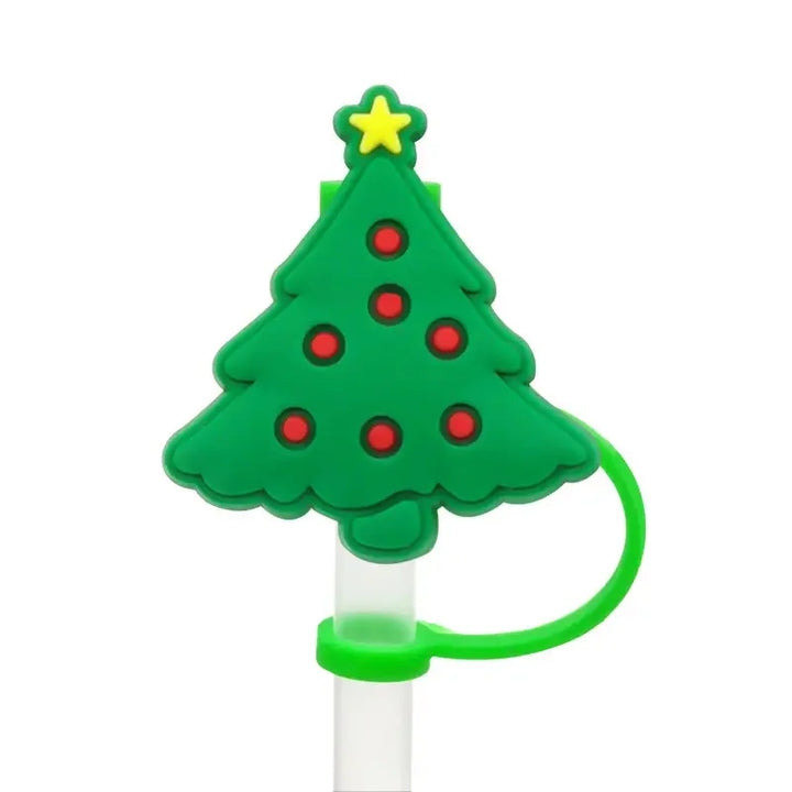 New Funny Christmas Straw Cover Cap For Stanley Cup Topper Compatible With 30&40 Oz Tumbler With Handle Straw Tip Covers 6-8mm