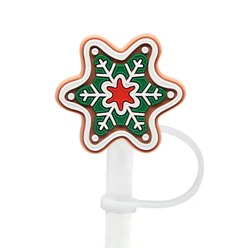 New Funny Christmas Straw Cover Cap For Stanley Cup Topper Compatible With 30&40 Oz Tumbler With Handle Straw Tip Covers 6-8mm