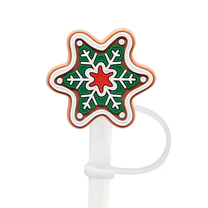 New Funny Christmas Straw Cover Cap For Stanley Cup Topper Compatible With 30&40 Oz Tumbler With Handle Straw Tip Covers 6-8mm