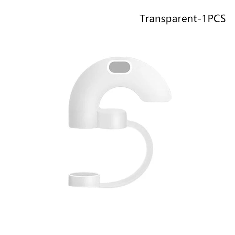 Anti-Wrinkle Straw Topper Reusable Silicone Straw Stopper With Cover Sideways Suck 9mm Straw Leak Stopper Water Cup Accessories