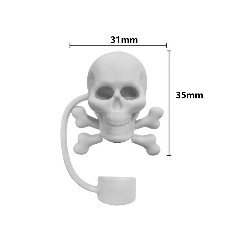 5/1PCS Halloween Straw Cover Cap for Stanley Cup Silicone Straw Topper for 10mm Straw Dust-Proof Reusable Straw Tips for Tumbler