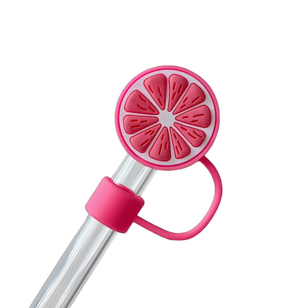 Lemon Silicone Straw Cover Compatible with Stanley Tumbler 10mm Straw Reusable Straw Topper