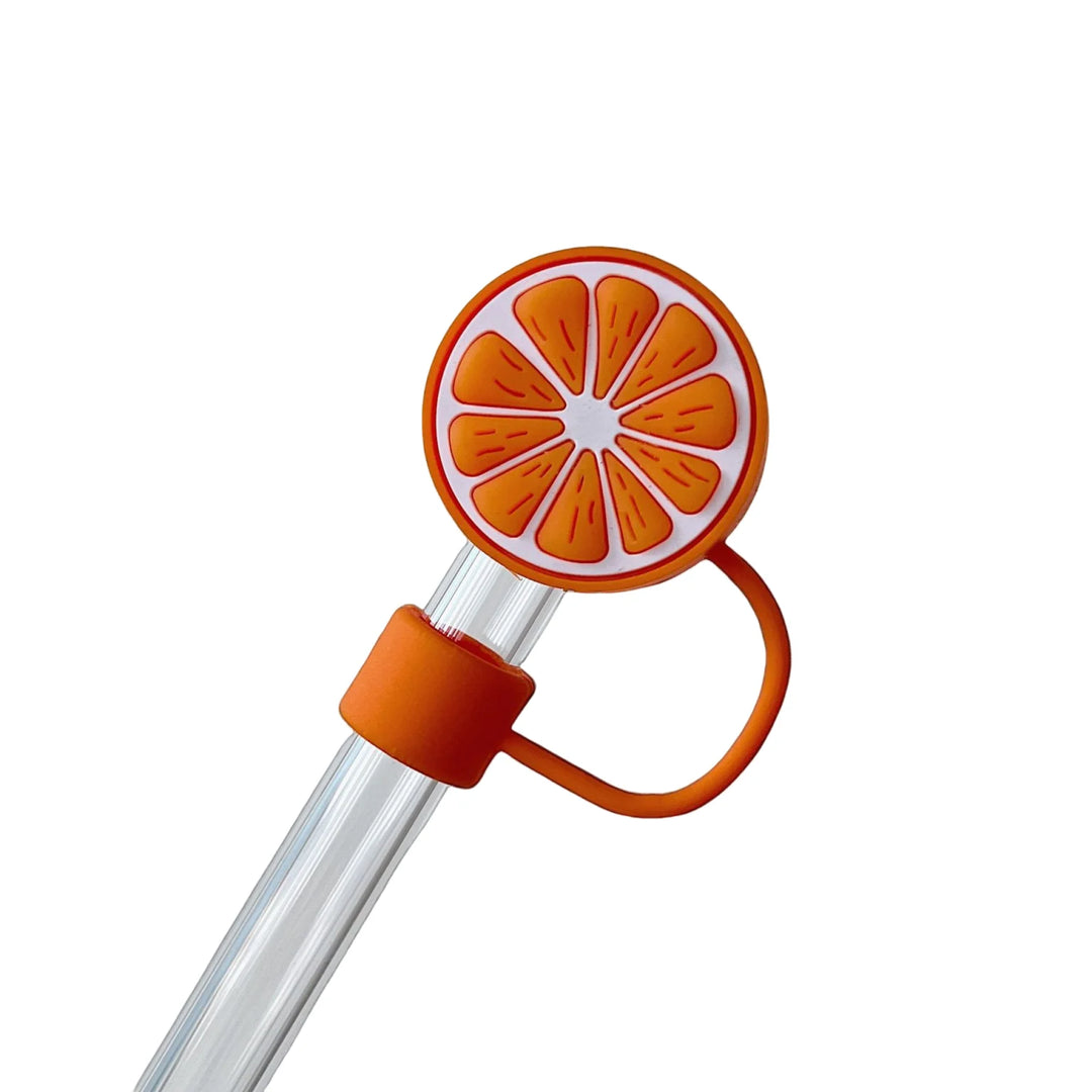 Lemon Silicone Straw Cover Compatible with Stanley Tumbler 10mm Straw Reusable Straw Topper